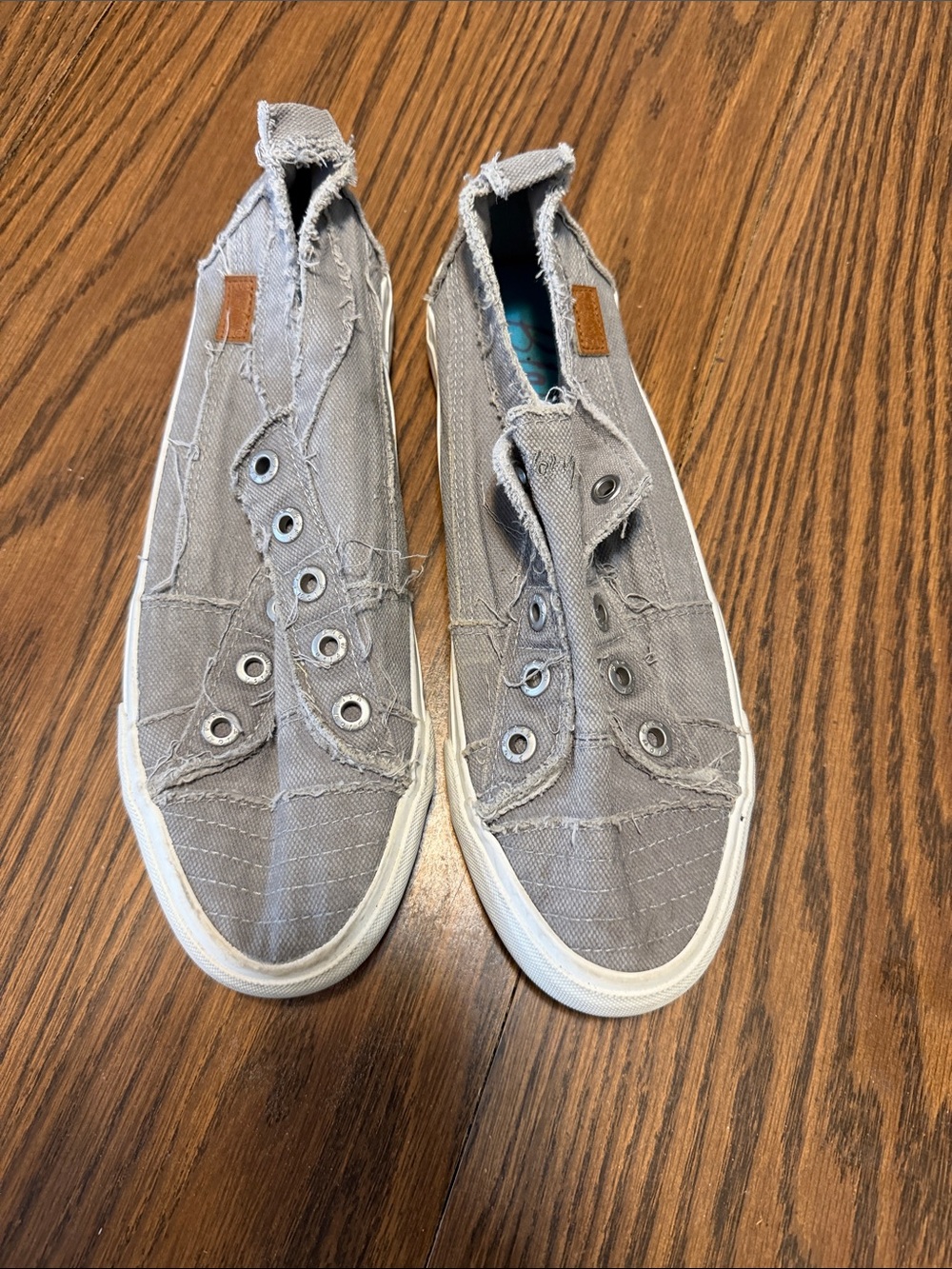 Slip-On Canvas Sneakers - Gray